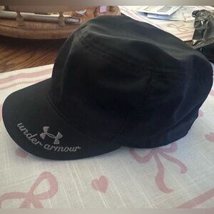 Under Armour Black Military-Style Cap with Embroidered Logo